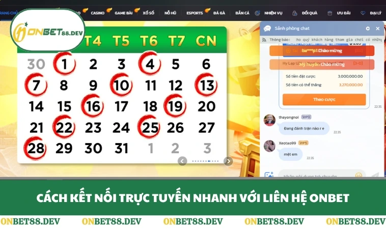 Liên Hệ ONBET 1 Cách kết nối trực tuyến nhanh với liên hệ ONBET