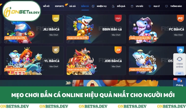 Mẹo Chơi Bắn Cá Online Hiệu Quả Nhất Cho Người Mới