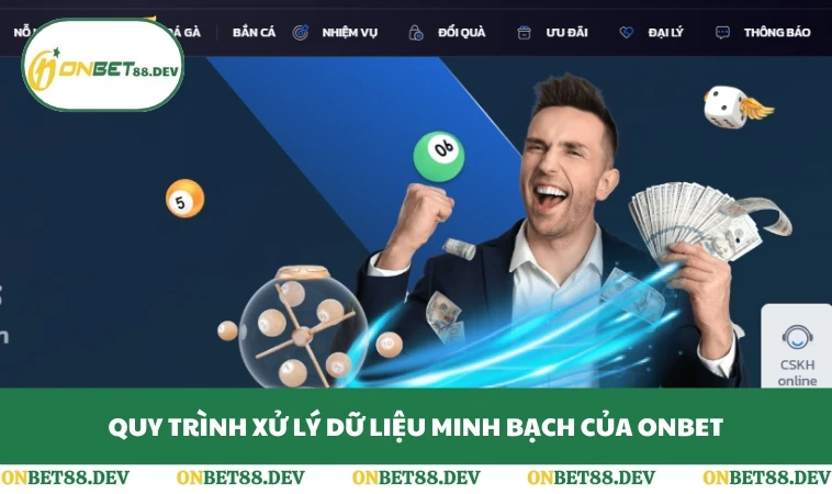 Chính Sách Bảo Mật ONBET 3 Quy trình xử lý dữ liệu minh bạch của ONBET